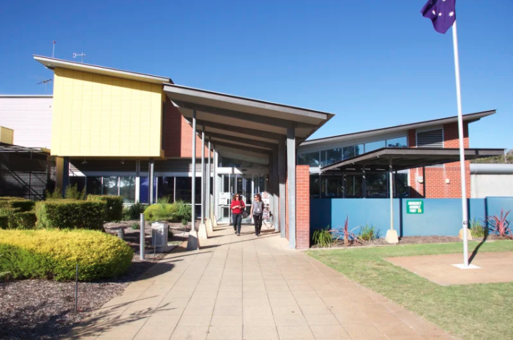 A bright frontage at Banksia Hill Detention Centre in Western Australia disguises a dark ‘cruel’ cage at the rear.