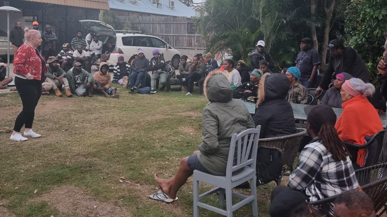 Department of Foreign Affairs and Trade Office of the Pacific officer flew to Bundaberg in a hushed trip to meet with workers about non-approved employers. Credit: Courier Mail