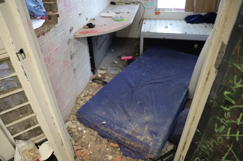 justice-department-damage-caused The Department of Justice says three Banksia Hill detainees caused significant damage to their cells on Thursday. Credit: Department of Justice