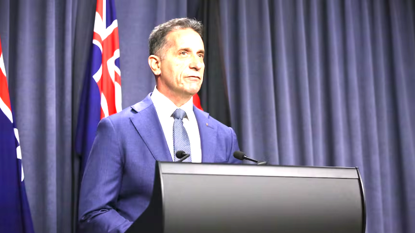 Paul Papalia announced the changes on Wednesday morning. (ABC News: James Carmody)