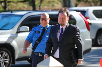 Adam Tomison (right) told the royal commission the behaviour of detainees was mostly to blame for the dysfunction at Banksia Hill.(ABC News: Keane Bourke)