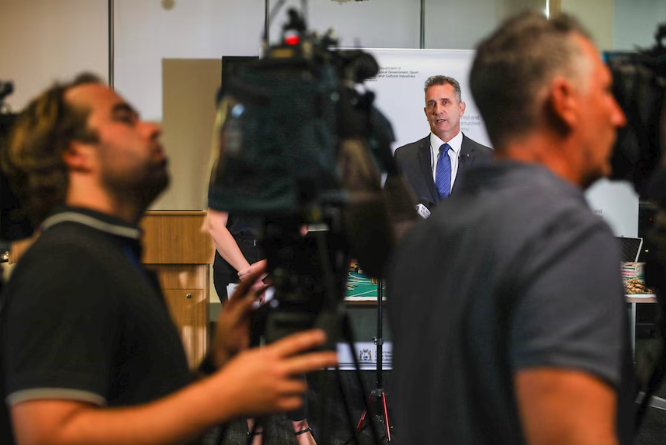 Paul Papalia says he stands by his comments. (ABC News: Keane Bourke)