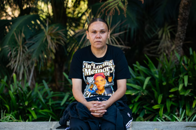 arduous-inquest-clevelands-mother The inquest has been arduous for Cleveland's mother. (ABC News: Keane Bourke)